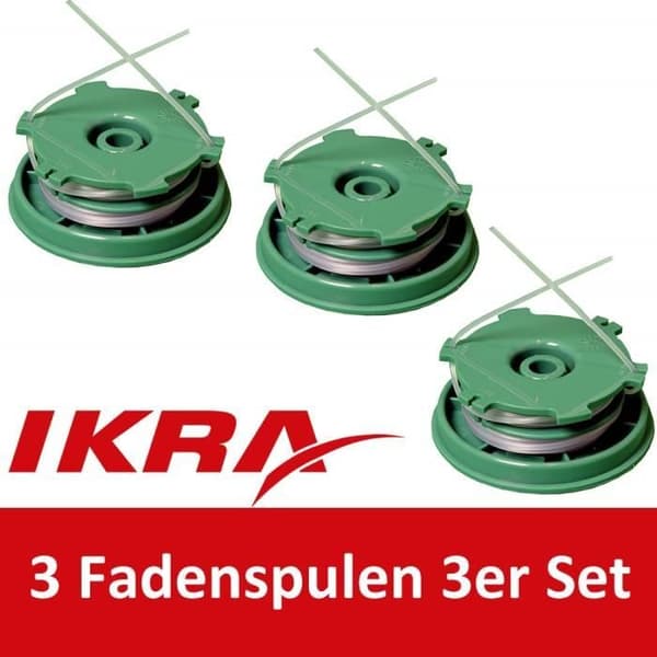 Ikra DA-F11 Set med 3 reservspolar för grästrimmer - 73500300-3