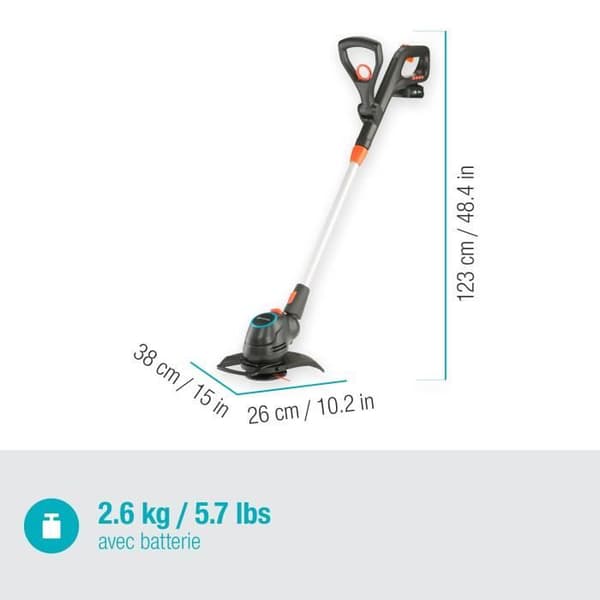 GARDENA ComfortCut 23/18V P4A batterikantskärare - 18V - 23 cm