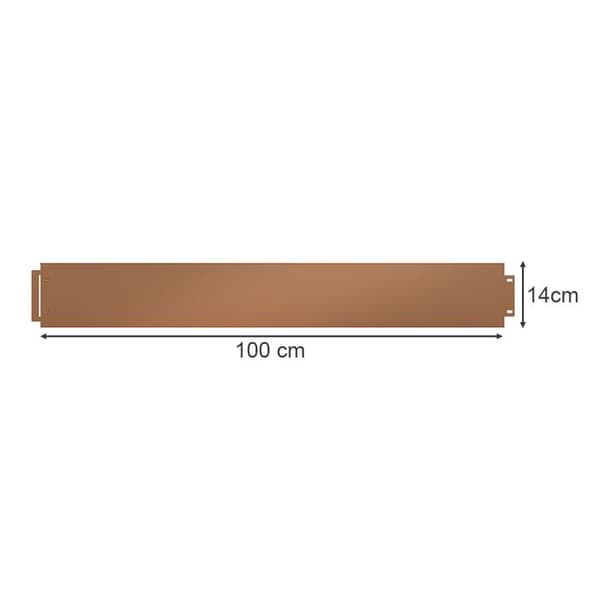Gräskant, 100 x 14 cm 25 meter, Brun, Serina