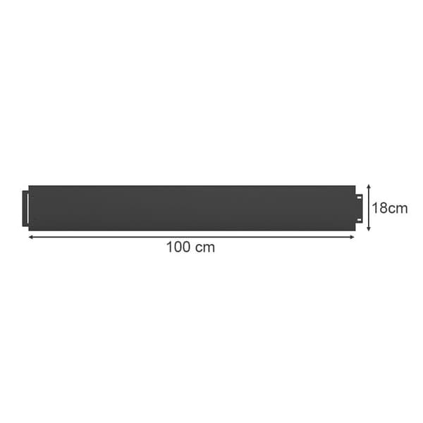 Gräskant, 100 x 18 cm 15 meter, antracit, Serina