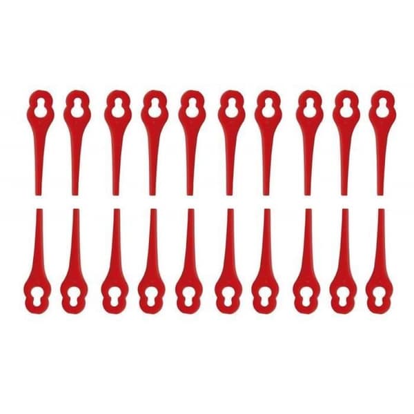 Plastblad - Florabest - Paket om 100 - Stort hål 10mm - Litet hål 5mm - 83mm längd