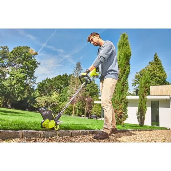 18V kanttrimmer - RYOBI - RY18LT33A-0 - skär Ø 33 cm - kantskärningsfunktion - vajer Ø 1 x 1,65 mm - Levereras utan batteri