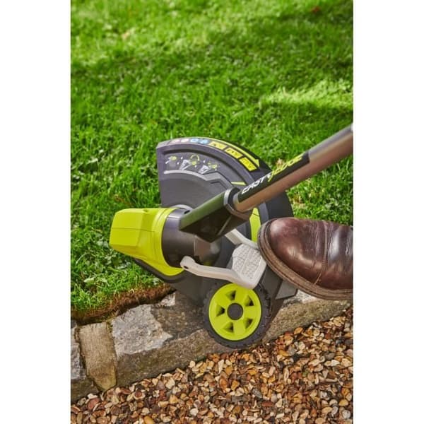 18V kanttrimmer - RYOBI - RY18LT33A-0 - skär Ø 33 cm - kantskärningsfunktion - vajer Ø 1 x 1,65 mm - Levereras utan batteri