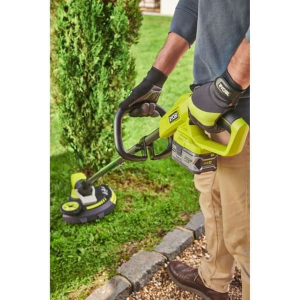 18V kanttrimmer - RYOBI - RY18LT33A-0 - skär Ø 33 cm - kantskärningsfunktion - vajer Ø 1 x 1,65 mm - Levereras utan batteri