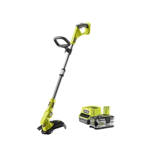 RYOBI - 18V trimmer - skär Ø 25-30 cm - tråd Ø 1 x 1,6 mm - teleskoprör - 5,0 Ah batteri & laddare - RLT183250F