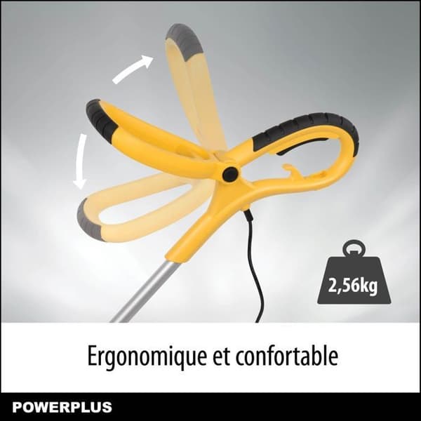 Powerplus POWXG30035 elektrisk grästrimmer - 600 W, 350 mm Ø, trädgårdsredskap, grästrimmer och kantskärare för din trädgård