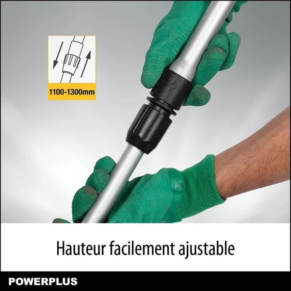 Powerplus POWXG30035 elektrisk grästrimmer - 600 W, 350 mm Ø, trädgårdsredskap, grästrimmer och kantskärare för din trädgård
