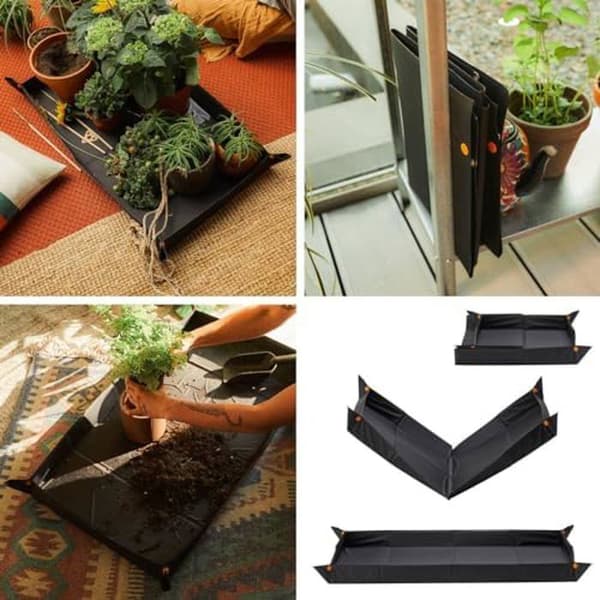 Plantermatta - FISKARS - 1071304 - Fällbar - Svart - 82,5 x 44,5 cm
