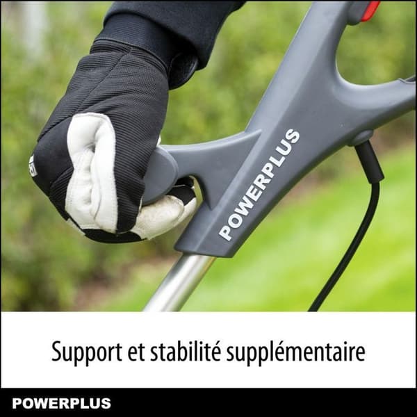 Powerplus elektrisk strängtrimmer POWEG6015 - 300 W, 250 mm Ø, trädgårdsredskap, grästrimmer för din trädgård