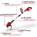 Miniatyrbild 2 av 3: Einhell Power X-Change GE-CT 18/28 Li-Solo sladdlös strängtrimmer utan batteri 18 V Klippbredd (max.): 28 cm