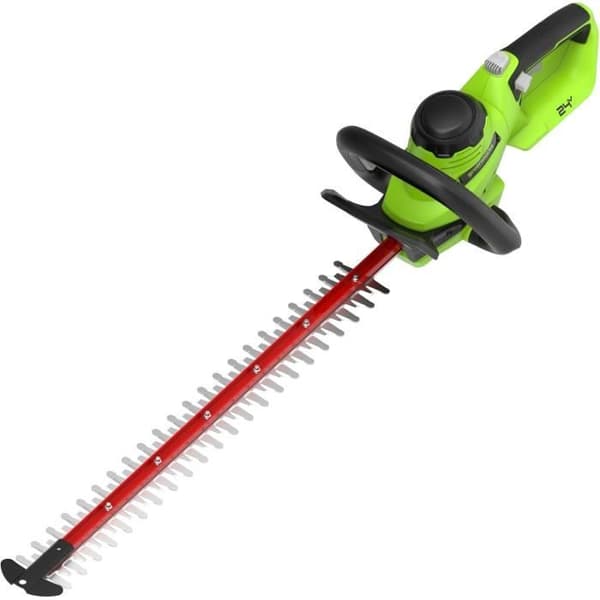 Batteridriven Häcksax - Greenworks - G24HT56 - 56 cm Klinge - Klipper upp till 25,4 mm - Lätt 2,5 kg