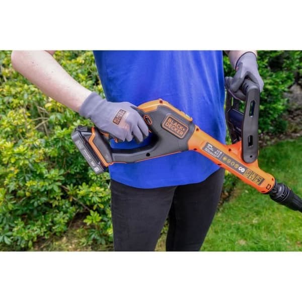 Trådlös grästrimmer - BLACK + DECKER - BCSTR918D1-QW - 18 V - 2Ah - 25 cm - Svart / Orange