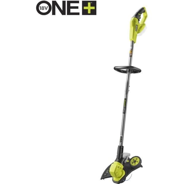 18V kanttrimmer - RYOBI - RY18LT33A-0 - skär Ø 33 cm - kantskärningsfunktion - vajer Ø 1 x 1,65 mm - Levereras utan batteri