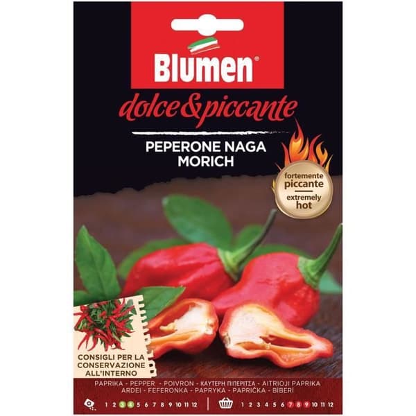 Naga morich chilifröpåse med 15 st