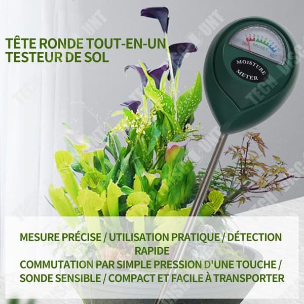 TD Hygrometer Fuktighetsmätare Inga batterier krävs Jordfuktighetsmätare Tester Växtfuktighet för blomkruka Trädgård Gårdsgård