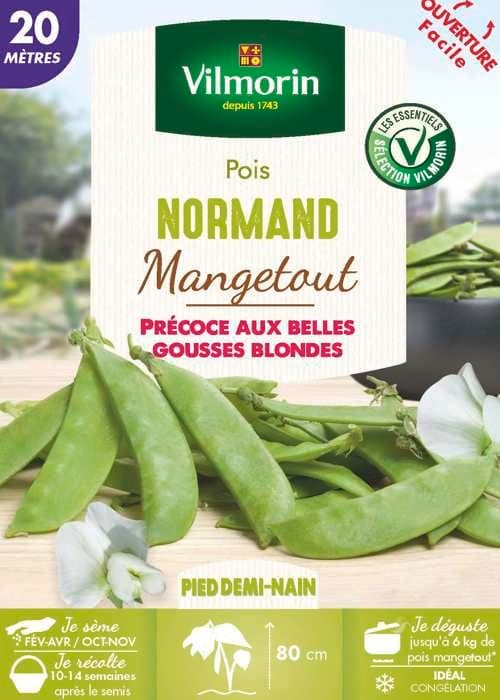 Graint - Vilmorin - Sockerärtor Mangetout Normand - 20 m