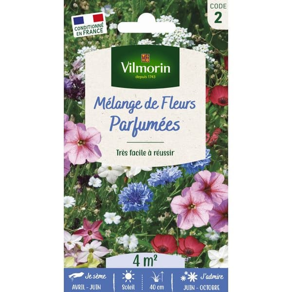 Blandning av doftande blommor - VILMORIN - Frön - Rose - Massif - Sommar