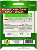 Pikkukuva 2 / 2: Retiisin siemenet KRASA + Śnieżka -teipillä - värien ja makujen sekoitus