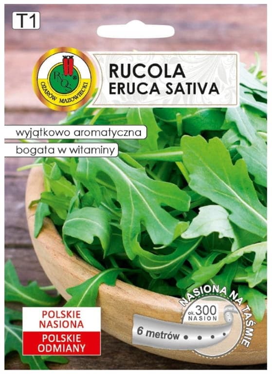 Rucolan (Eruca Sativa) siemenet 6 metrin teipillä koti- ja puutarhakasvatukseen