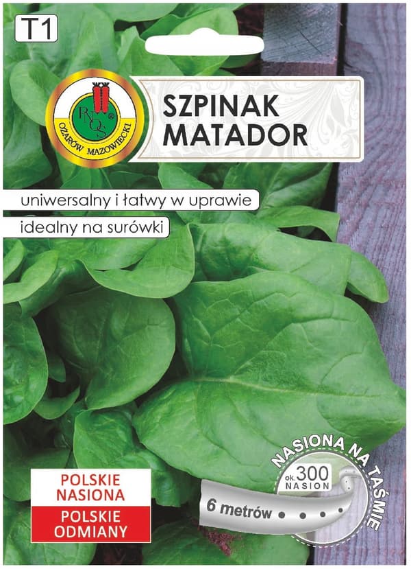 Matador-pinaatin siemeniä 6 metrin teipillä