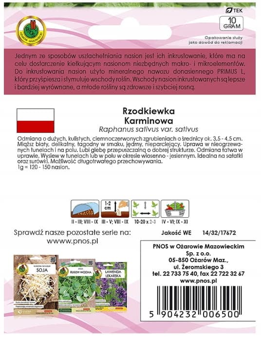Karminrädisa 10g stor och god sort