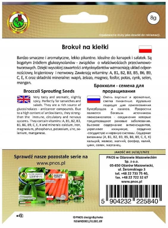 Broccolifrön 8g Smakrika och hälsosamma