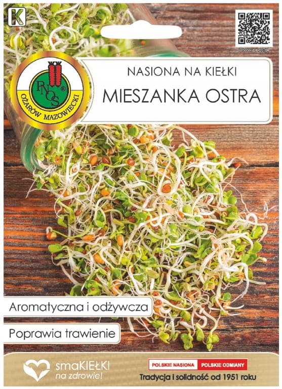 Groddande frön 30 g En kryddig, uttrycksfull och aromatisk blandning