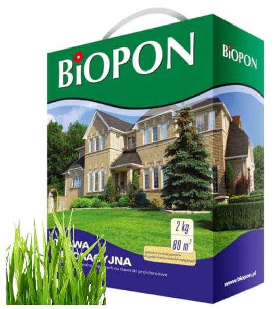 Biopon Dekorativt gräs 2 kg Gräsfrön dekorativ gräsmatta blandning tät