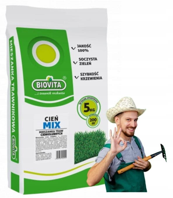 Gräsmatta Cieńmix 5 kg För mörka gräsmattor