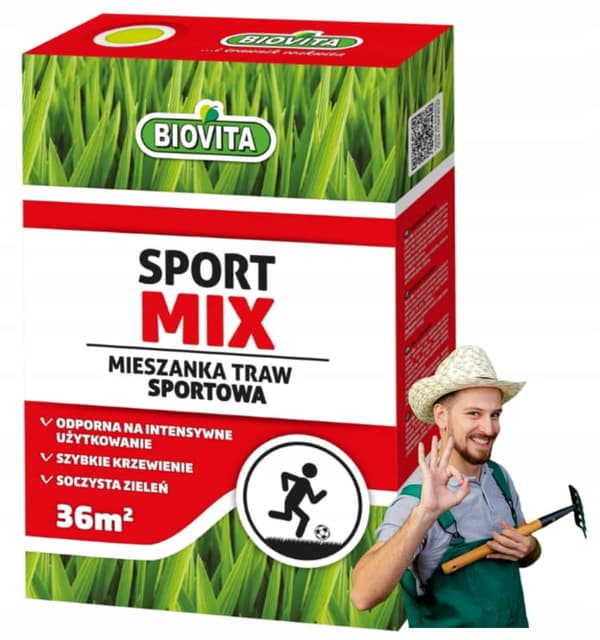 SportMix græsblanding 0,9 kg Tæt og holdbar græsplæne, der er modstandsdygtig over for skader