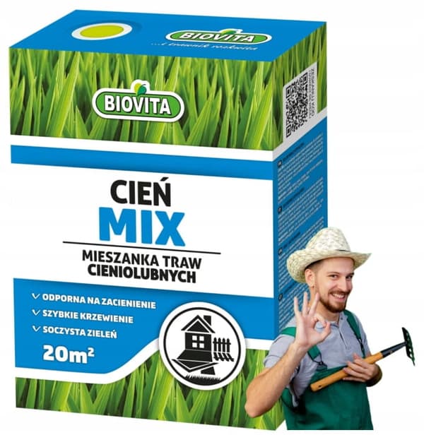Gräsblandning Cieńmix 0,5 kg Gräsmatta för skuggade platser, skuggtålig