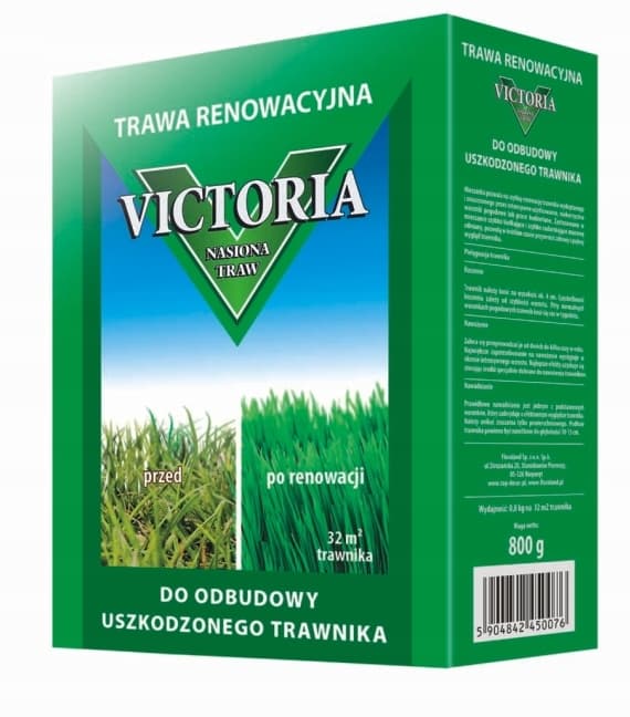 Victoria gräsfrön för gräsmatterestaurering 0,8 kg