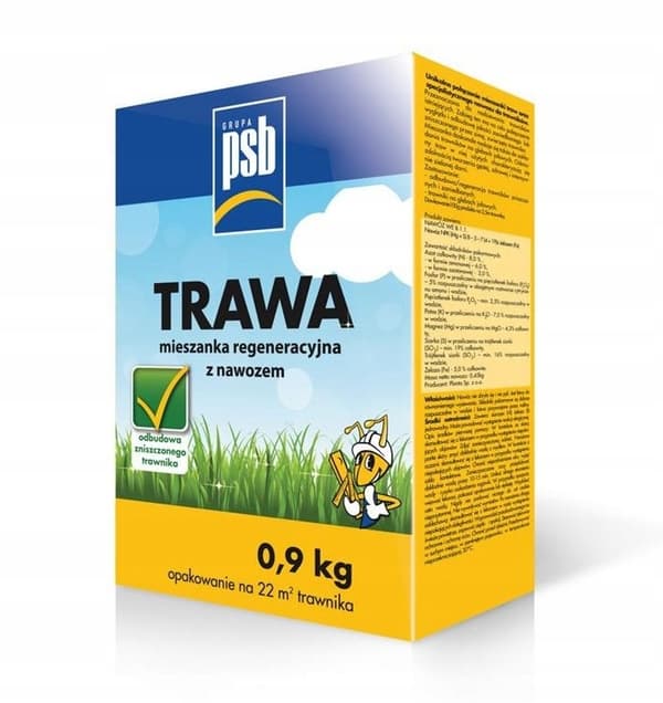 Regeneratiiviset nurmikonsiemenet lannoitteella 0,9 kg