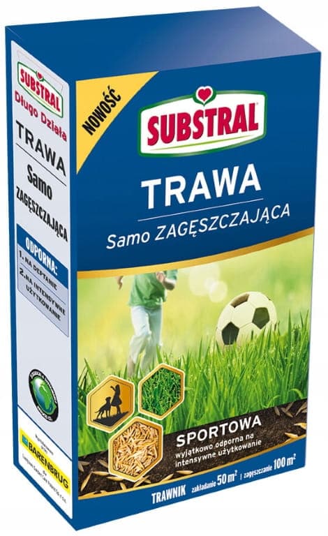 Urheilunurmi 1 kg itsetiivistyvä seos, joka kestää tallautumista