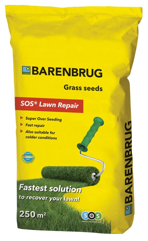 BARENBRUG SOS Quick Repair -nurmikon uudistusjauhe yläkylvöön 5 kg
