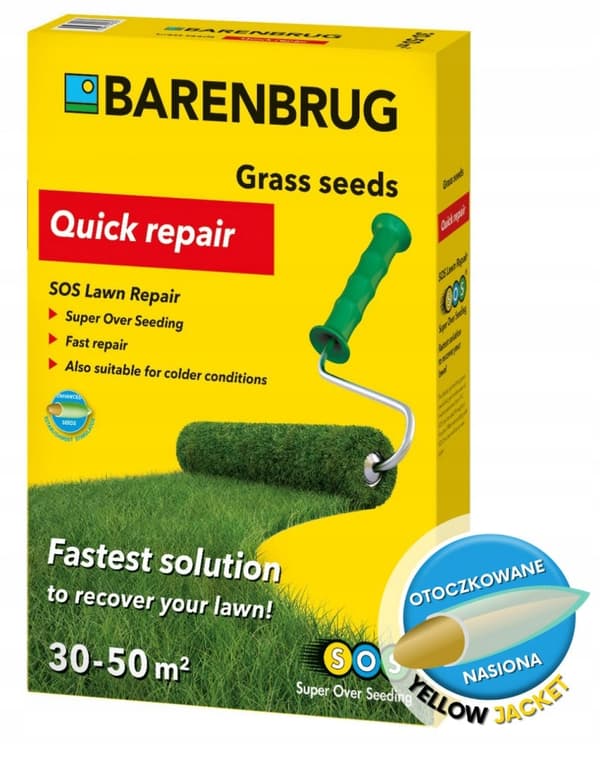 REGENERERING AF GRÆS TIL EFTERSÅNING Barenbrug SOS Quick Repair 1kg PLÆNREPARATION