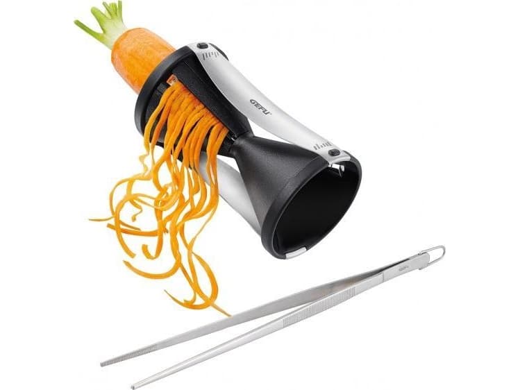 Gefu Decorative grater SPIRELLI + kitchen tongs for free