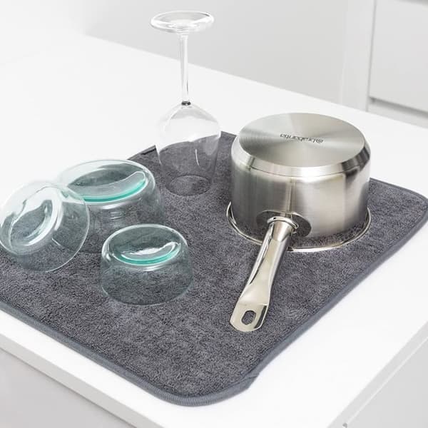 Brabantia - Dräneringsmatta av mikrofiber, mörkgrå - 117626