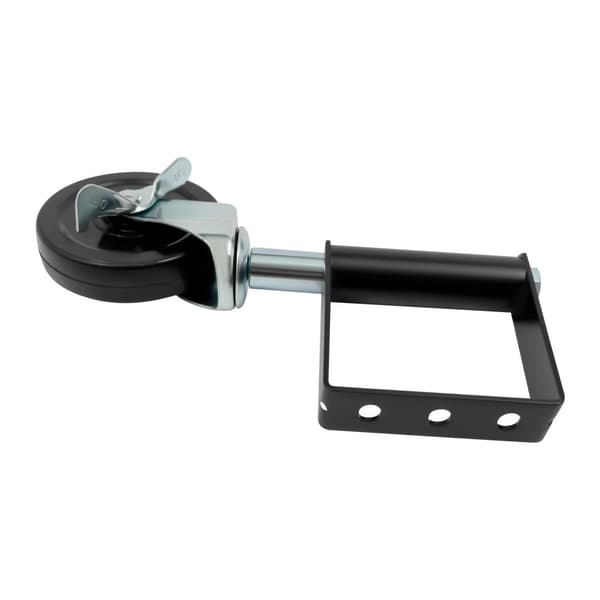 Federbelastede torvroller, bæreevne 100 kg, moderne design, sort,sort