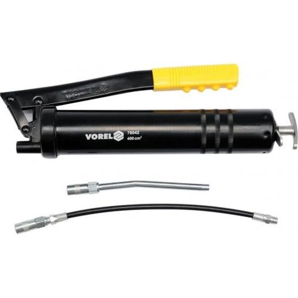 Pompa för smörjolja - tillbehör för smörjpump Vorel - 78042 - Manuell smörjpistol 400ml ()