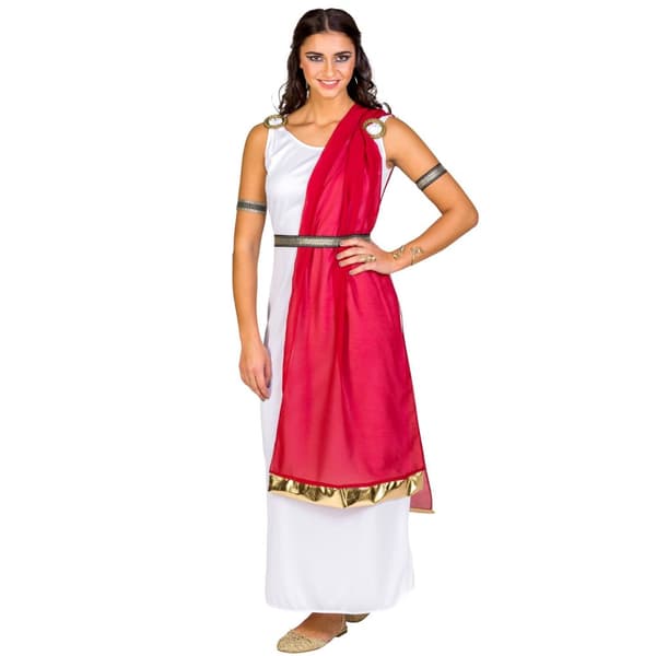Romeren Calpurnia kostume hvid XL