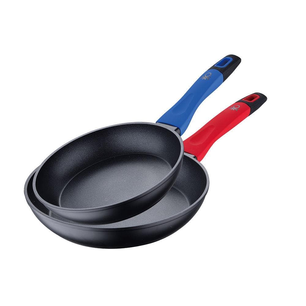 Set of pans Benetton Blue Red Toughened aluminium (2 pcs)