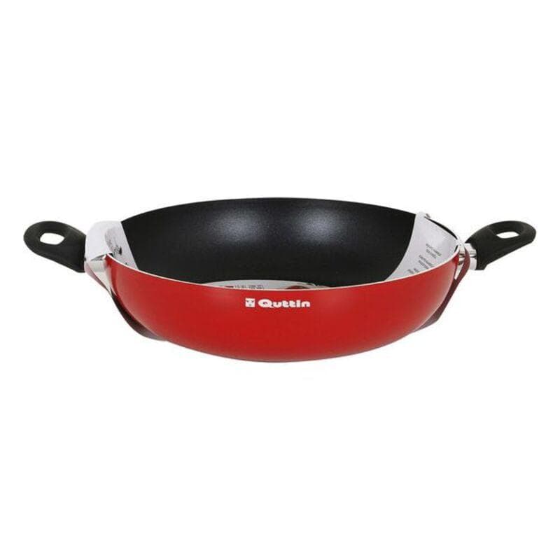 Deep Pan with Handles Quttin Infinity Red (Ø 32 cm)