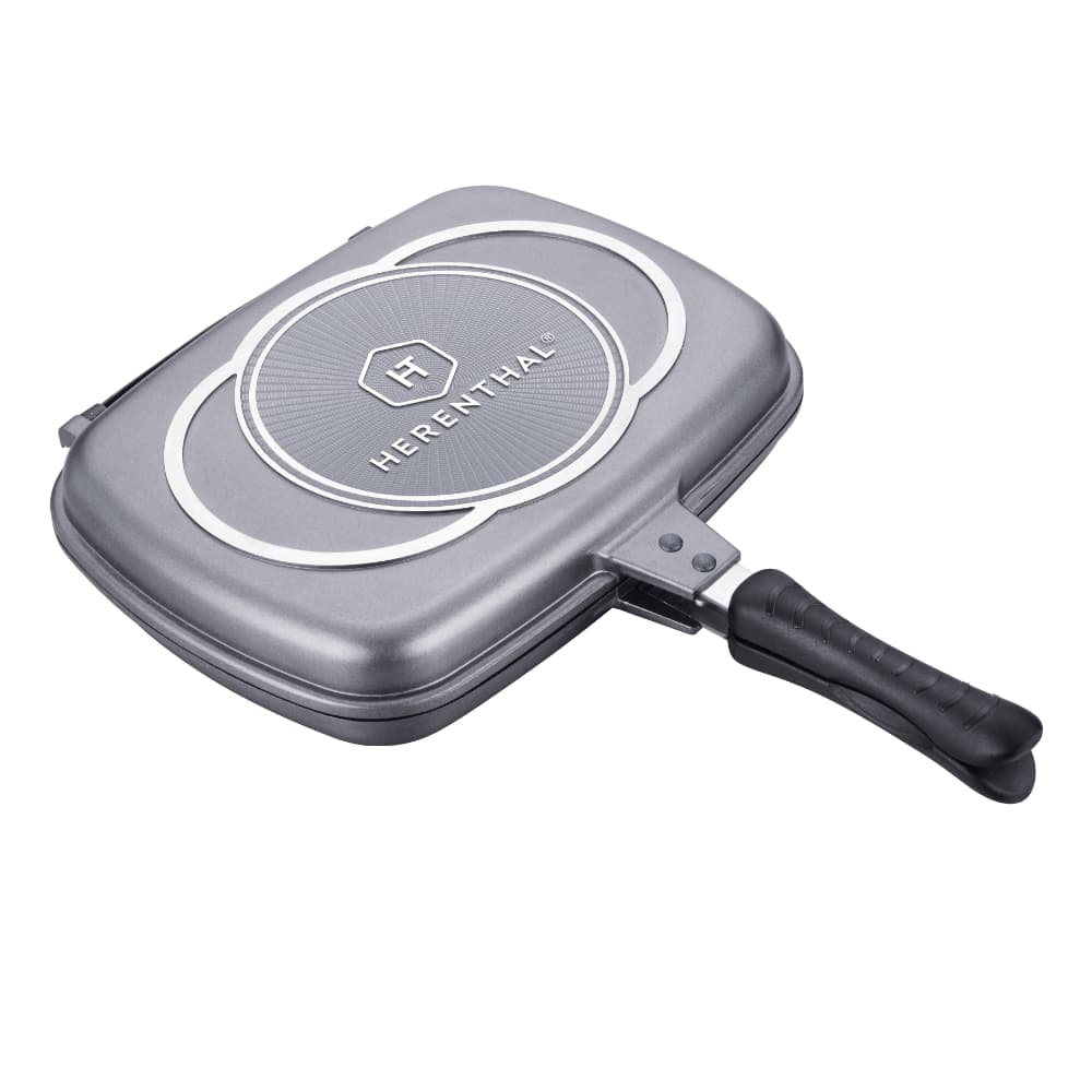 Herenthal - Dubbel Grillpanna 34cm - Grå