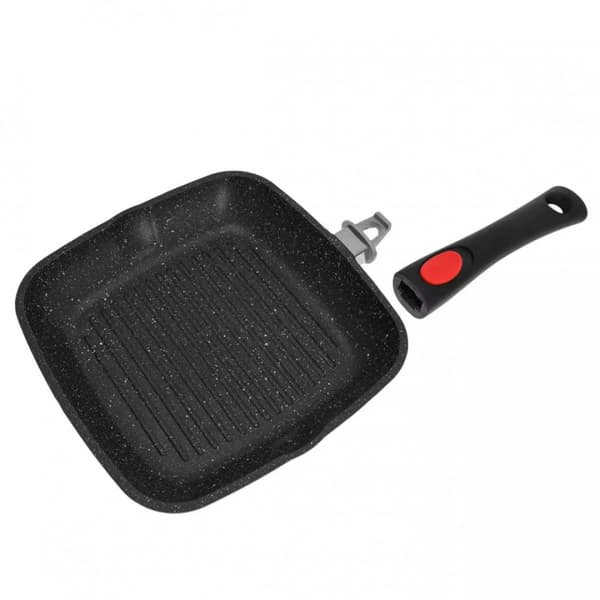 GRANIT GRILLPANA 24cm KINGHOFF KH-1510 AVTAGBART HANDTAG
