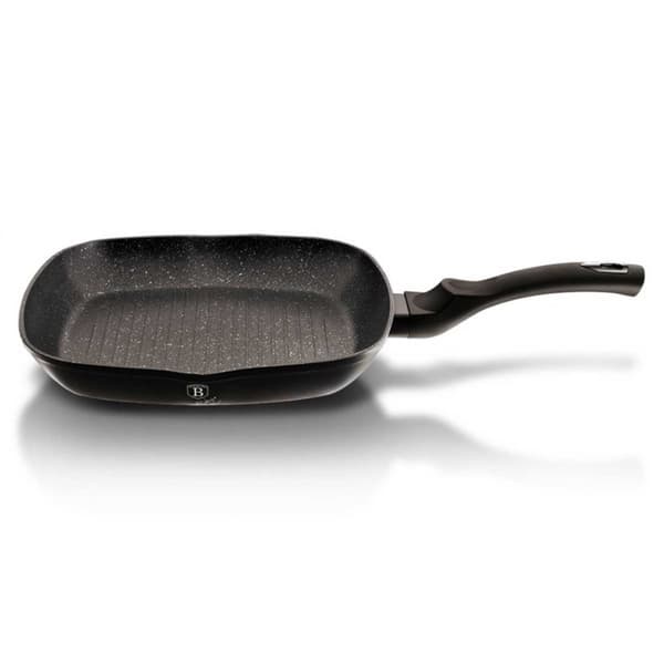 GRANIT GRILLPANA 28 cm BERLINGER HAUS BH-1846 SVART SILVER