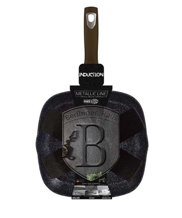 GRILLPANA 28cm BERLINGER HAUS BH-6611 SHINY BLACK