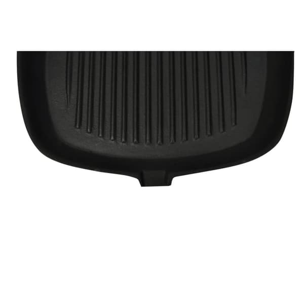 Grillplader & grillpander - Living grillpande i støbejern med træhåndtag 20x20 cm