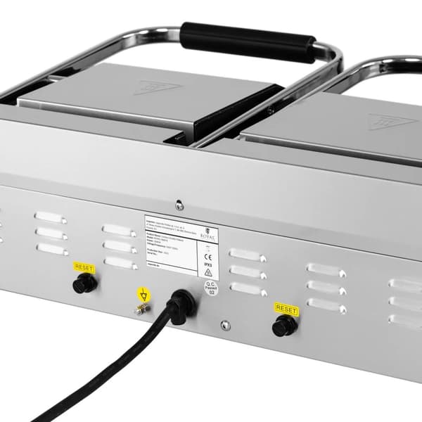 Dobbeltkontaktgrill med glat og rillet plade 48 x 23 cm 3600 W