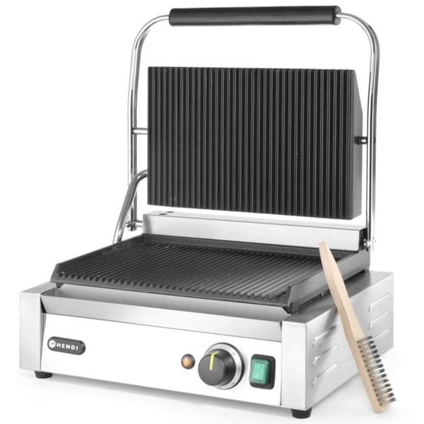 Kontakt PANINI rillet kontaktgrill 2200W - Hendi 263655